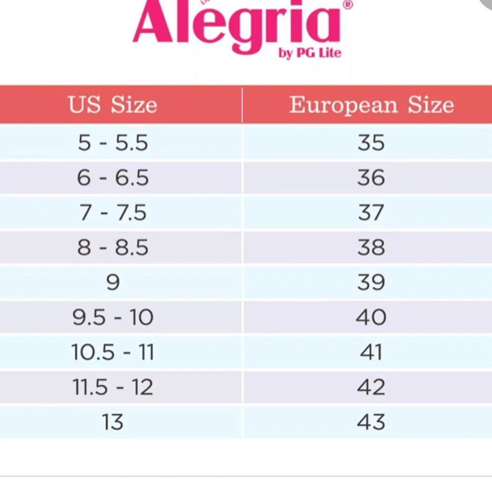 Alegria leather lace up shoes in EUC w/silver colr